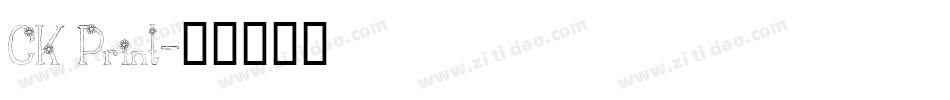 CK Print字体转换